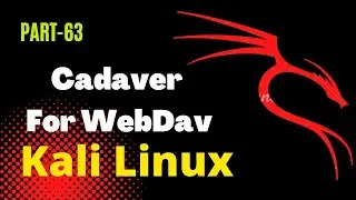 How to use the Cadaver tool exploit a WebDav server using Metasploit | Cadaver kali linux