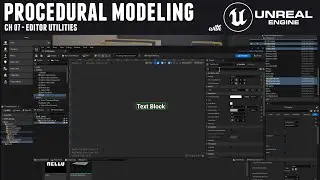 Procedural Modeling with Unreal 5 - Ch 7 Editor Utilities