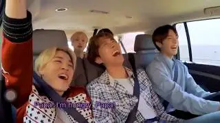 BTS Carpool Karaoke "VMin" Dumplings moment on Late Late Show with James Corden