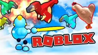 SURVIVE RAPTORS, CHICKENS, AND...carrots? (Roblox Monster Madness Survival)