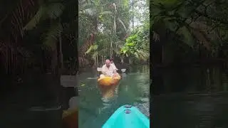 Kayaking in Hidden Freshwater Lagoon.. #kayaking #krabi #lagoon #freshwater #modi #india