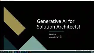 Generative AI for Solution Architects | LLMs | MLOPs | Azure OpenAI | Prompt Flow