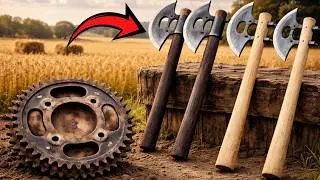 Turning scrap metal into an ax will amaze everyone!