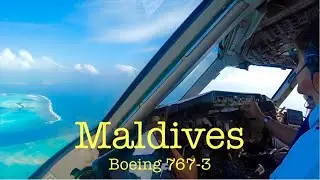 Landing at MALDIVES🇲🇻| B767-3 ~Condor airlines