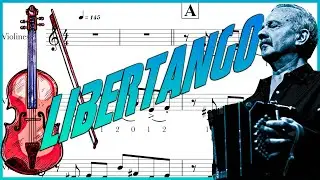 LIBERTANGO partitura violín/ partitura violino / violin sheet - easy violin sheet / ASTOR PIAZZOLLA