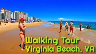 Walking Tour of Virginia Beach, VA on a Beautiful Spring Day
