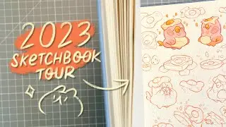 2023 Sketchbook Tour ✿ Copic markers | Pokémon | Ghibli | Cute animals