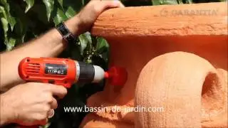 Raccordement d'une amphore collecteur d'eau