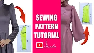 SEWING PATTERN 2 MODEL SLEEVE WOMEN ~  PATTERN MAKING TUTORIAL