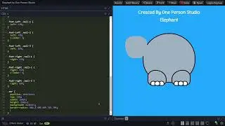 How to Create an ELEPHANT with HTML & CSS - Step-by-Step Guide