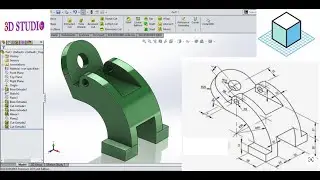 SolidWorks Tutorial #11 Exercise | 3D Studio | Extrude | Extrude cut