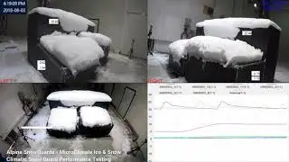 Snow Guard Performance Testing: MicroClimate Ice & Snow (Time Lapse)