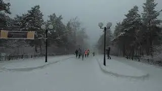 Running by -40°C, Parkrun Yakutsk, December 2018: The departure