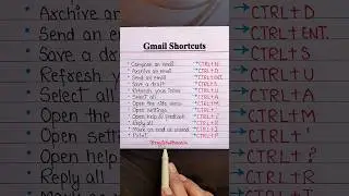 Gmail Shortcuts 📩✨ 