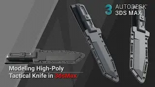Military Tactical Knife Highpoly Modeling