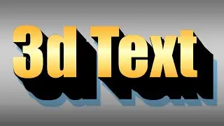 How to Make 3D Text in Photoshop  with Green Screen