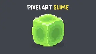 speedart pixelart slime cube