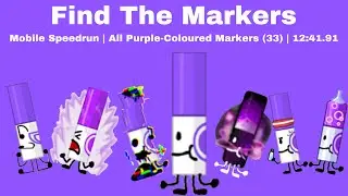 All Purple-Coloured Markers (33) Mobile Speedrun | 