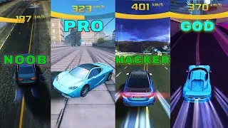 Asphalt 8 Noob vs Pro vs Hacker vs God