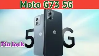 How To Set Pin Lock In Moto G73 5G, Moto G73 5G Mein Pin  Block Kaise Lagaen,Pin Setting