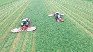 Fendt 724 s4 & 826 s4 with 6 Kuhn mower