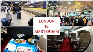 Eurostar London to Amsterdam via Eurotunnel, First class 4K