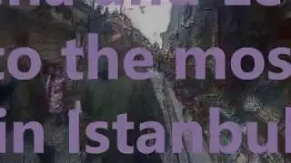 BROTX -artcartoon Lena and Leva go to the mosque in Istambul
