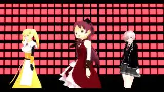 [mmd] bts dna [madoka x fate x konosuba]