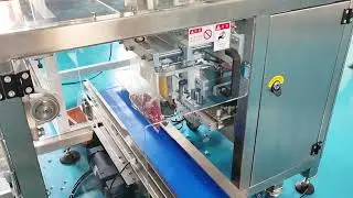Automatic counting and packaging machine with labeling machine