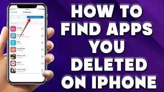 How To Find Apps You Deleted on iPhone | How to Find Lost Apps on iPhone