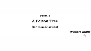 A Poison Tree Poem line by line explanatio in Hindi SSLC Class 10