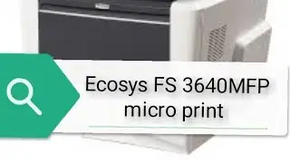 Ecosys 3640 Micro printing