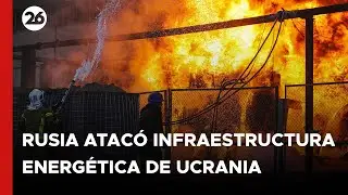 Rusia atacó infraestructura energética y ferroviaria en Ucrania