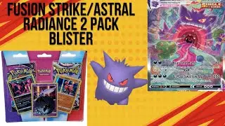 pokemon fusion strike/astral radiance two pack blister opening