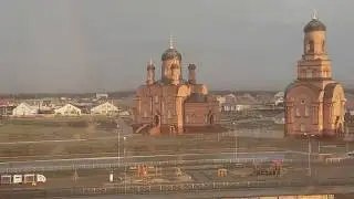 Дождь, радуга. Показываем кошку Моню..