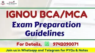 IGNOU BCA MCA Exam Preparation | June 2024 Term End Exam Guidelines #ignoubca #ignoumca #mcaentrance