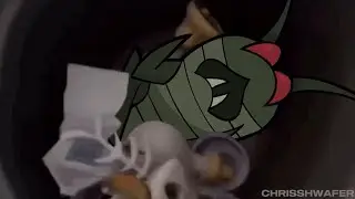 Lethal Company - Hoarding bug in Trash can (Nermal in trash can meme)