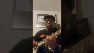Clinton Rock Jones ~ displaying serious guitar skills