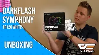 WATER COOLER BOM E BARATO! DarkFlash Symphony TR120 Branco | Unboxing - PT/BR