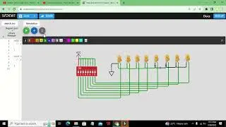 online simulation of a dip switch | how to use a dip switch in wokwi simulator
