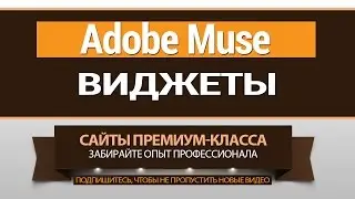 Виджеты в программе Adobe Muse