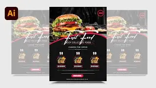 Flyer Design | Food Flyer Design In Adobe Illustrator .