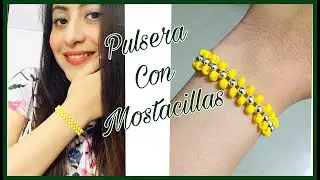 HERMOSA PULSERA con MOSTACILLAS/super fácil⏰