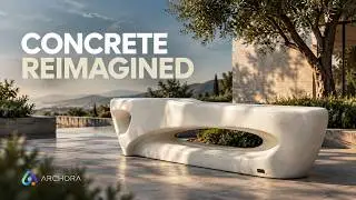 Concrete Bench — AI Product Visualization | ARCHORA Studio