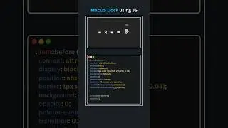 MacOS Dock Using HTML CSS Javascript 🤯