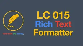 LC015 Play with Rich Text Values in Google Sheets with Apps Script