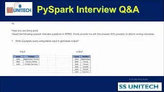 1. kpmg pyspark interview questions and answers | pyspark interview questions and answers