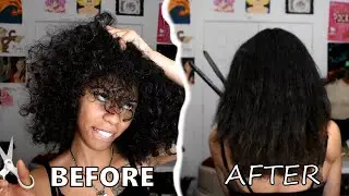 IT'S TIME FOR A TRIM! || Straightening My Hair For The First Time In A Year
