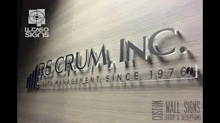 How To Install a Wall Sign for Lobby and Reception Room