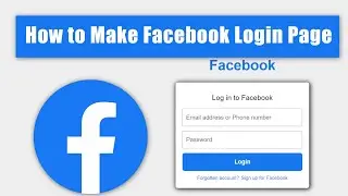 Clone Facebook's Login Page 🌐 | HTML/CSS Tutorial No JavaScript! | mzcode01 